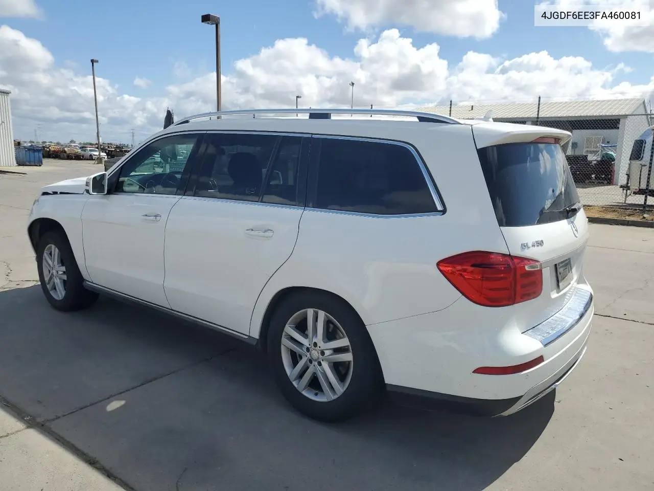 2015 Mercedes-Benz Gl 450 4Matic VIN: 4JGDF6EE3FA460081 Lot: 56711135