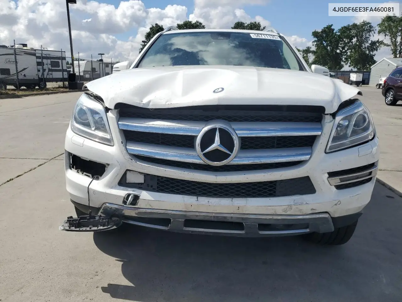2015 Mercedes-Benz Gl 450 4Matic VIN: 4JGDF6EE3FA460081 Lot: 56711135