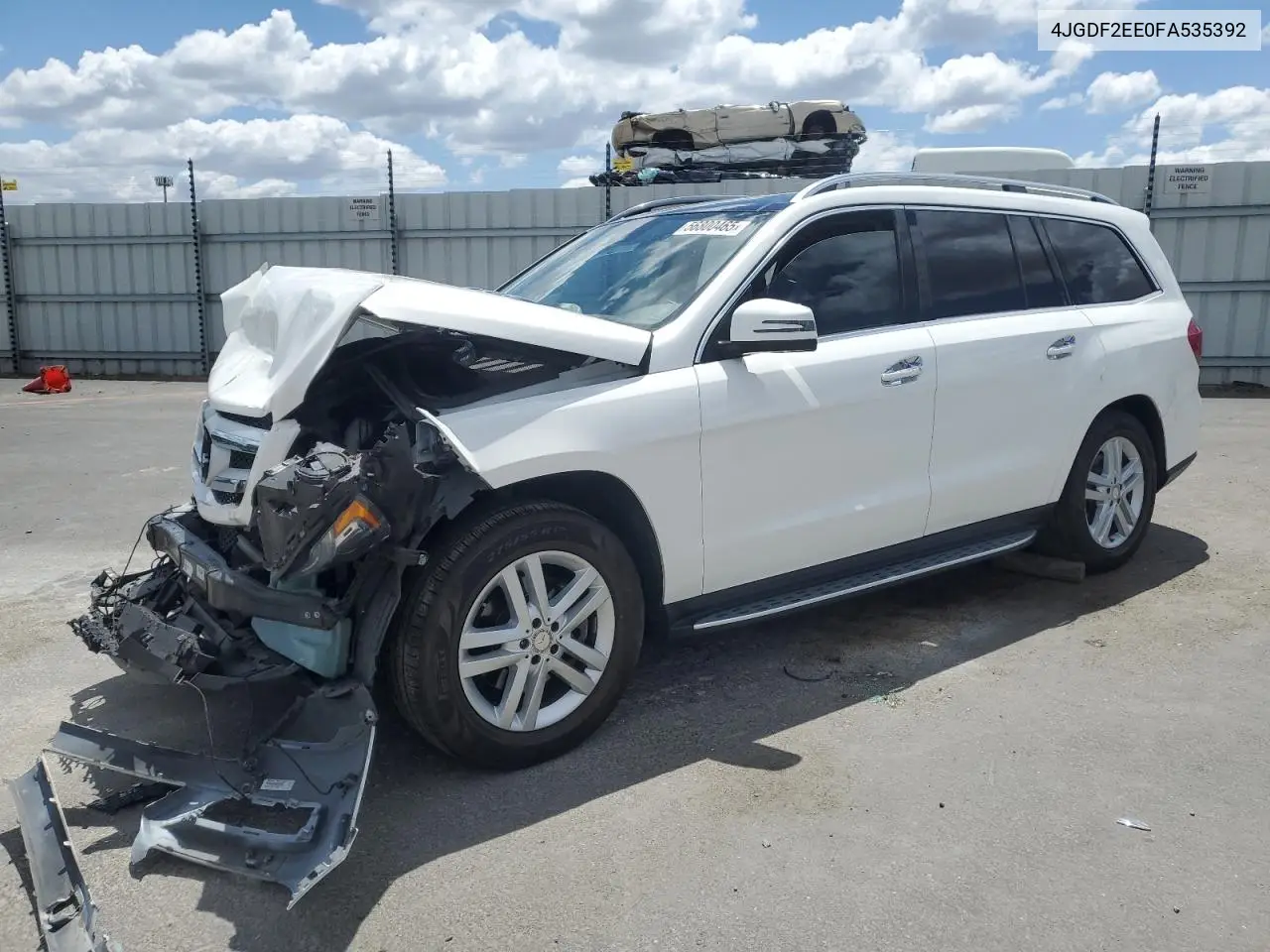 2015 Mercedes-Benz Gl 350 Bluetec VIN: 4JGDF2EE0FA535392 Lot: 56800465