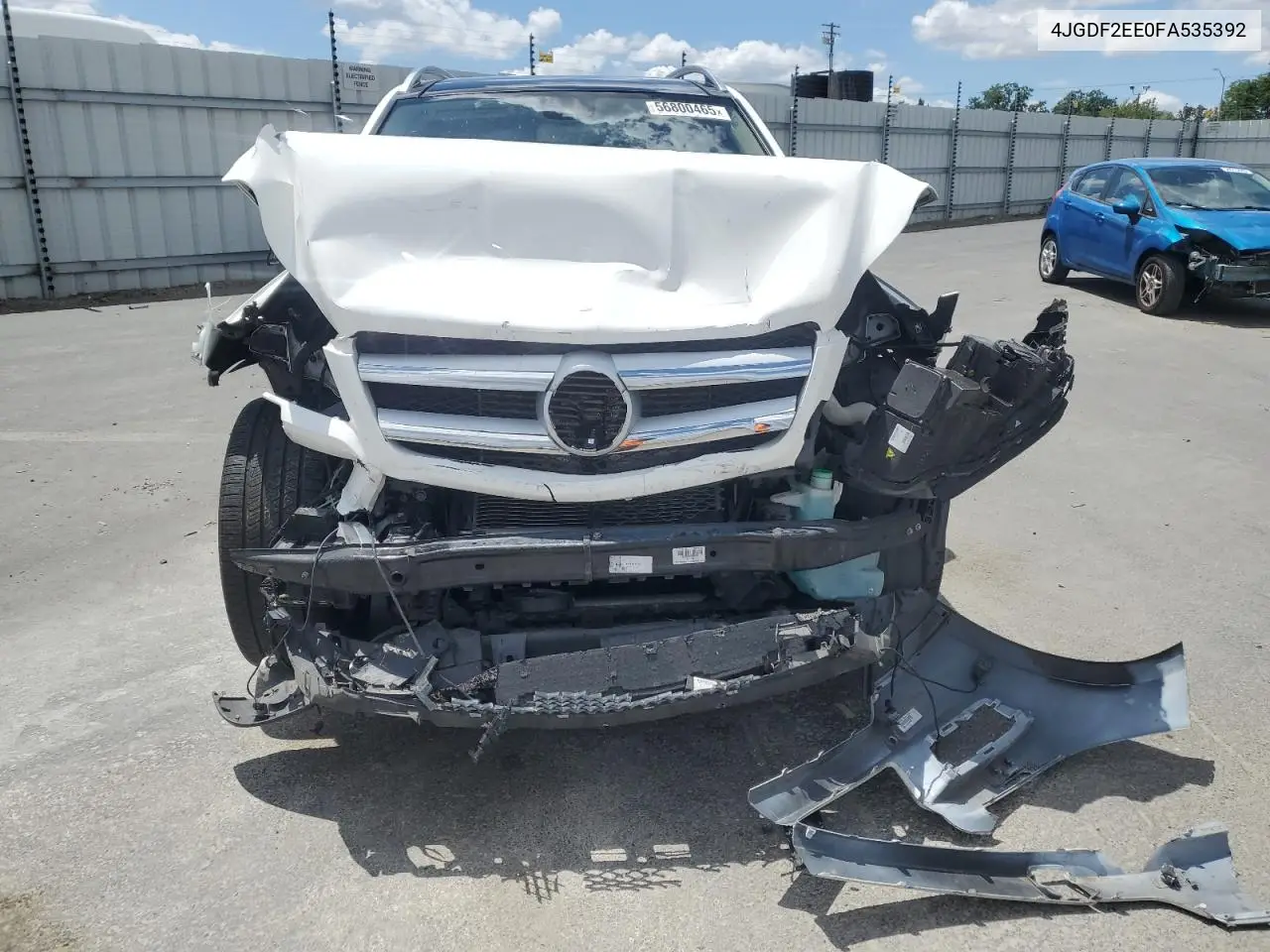 2015 Mercedes-Benz Gl 350 Bluetec VIN: 4JGDF2EE0FA535392 Lot: 56800465