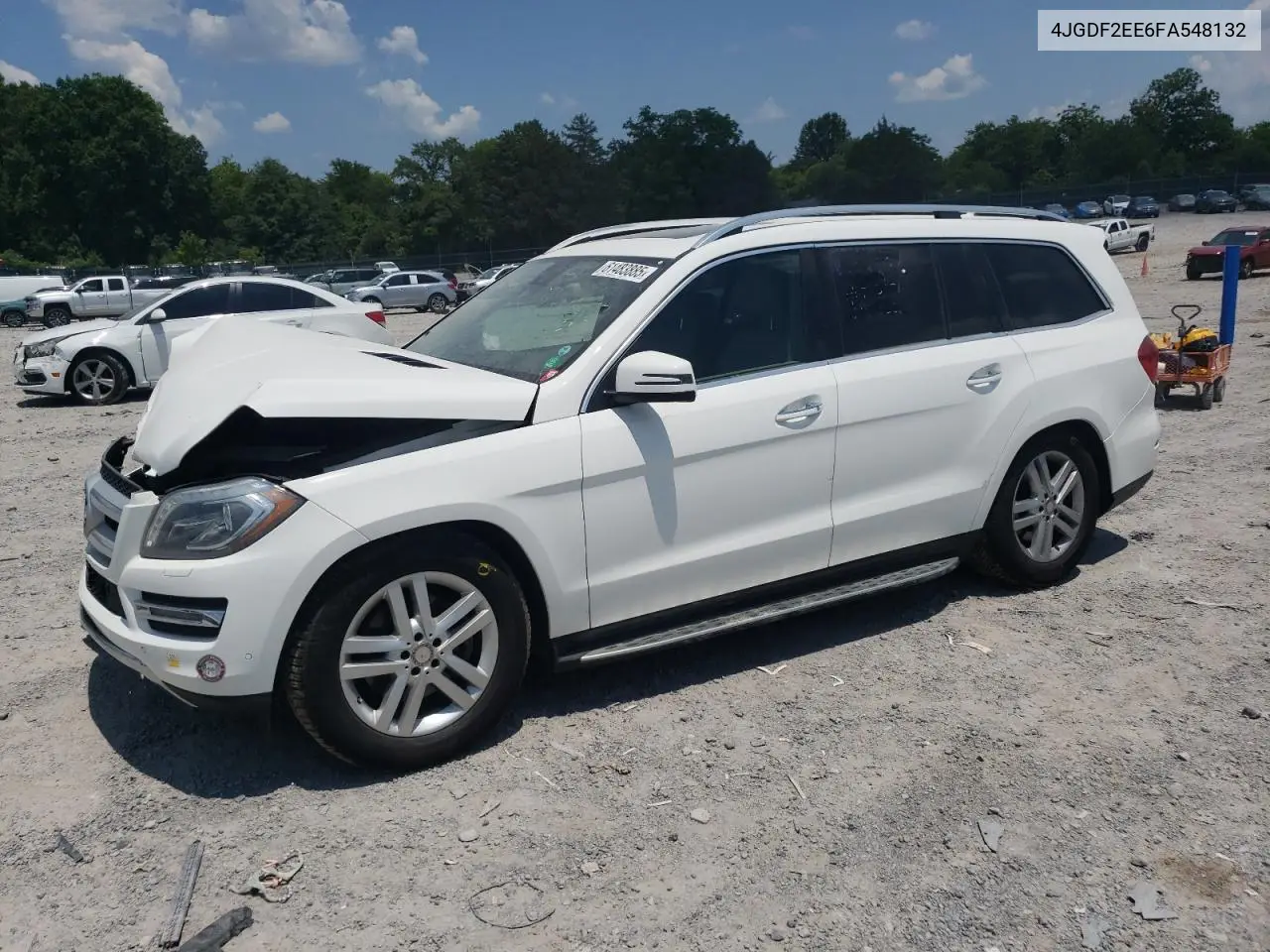 2015 Mercedes-Benz Gl 350 Bluetec VIN: 4JGDF2EE6FA548132 Lot: 61483885