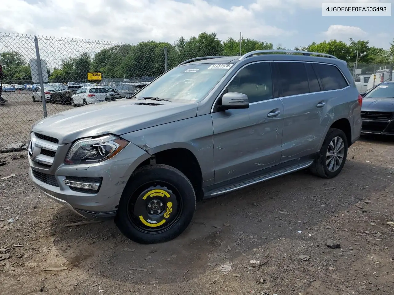 2015 Mercedes-Benz Gl 450 4Matic VIN: 4JGDF6EE0FA505493 Lot: 61785975