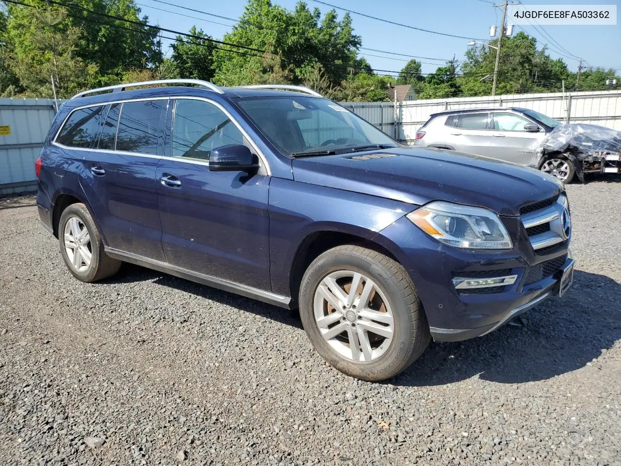 2015 Mercedes-Benz Gl 450 4Matic VIN: 4JGDF6EE8FA503362 Lot: 62024725