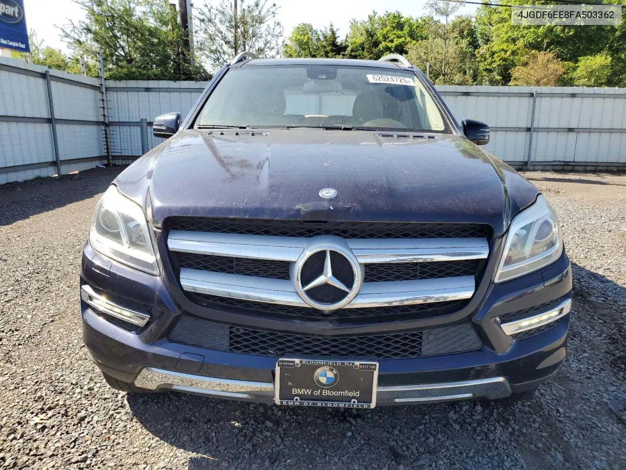 2015 Mercedes-Benz Gl 450 4Matic VIN: 4JGDF6EE8FA503362 Lot: 62024725