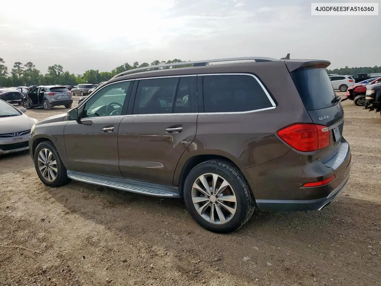 2015 Mercedes-Benz Gl 450 4Matic VIN: 4JGDF6EE3FA516360 Lot: 62156085