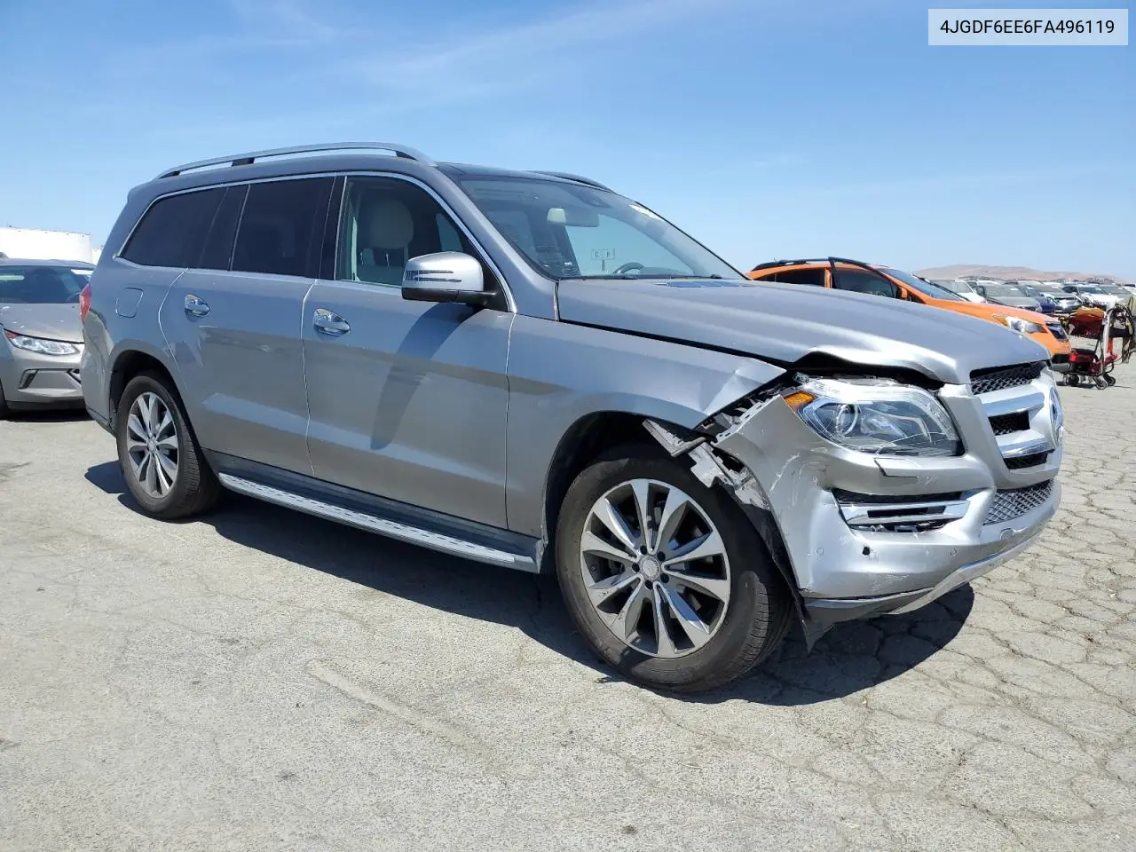 2015 Mercedes-Benz Gl 450 4Matic VIN: 4JGDF6EE6FA496119 Lot: 62500555