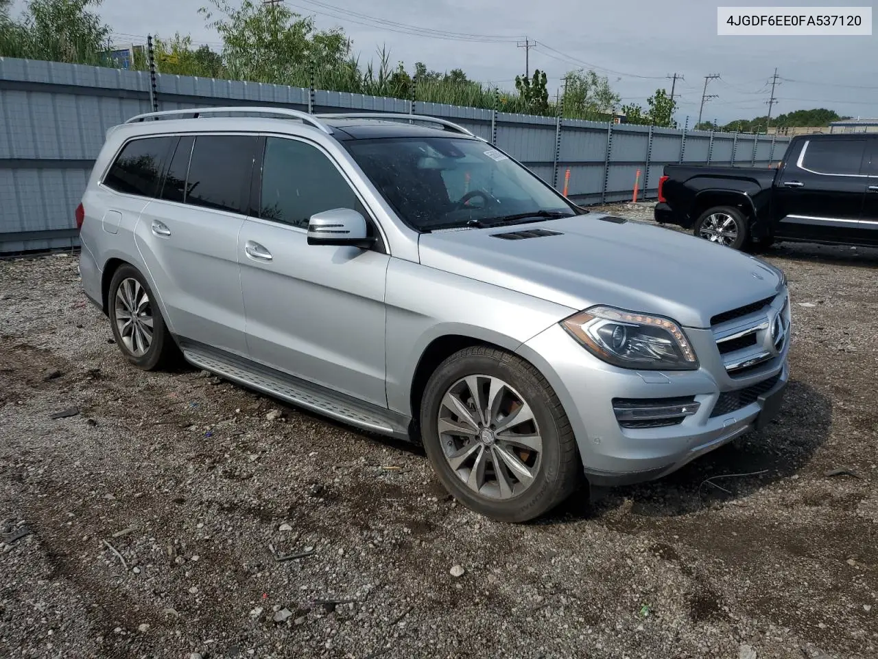2015 Mercedes-Benz Gl 450 4Matic VIN: 4JGDF6EE0FA537120 Lot: 65600845