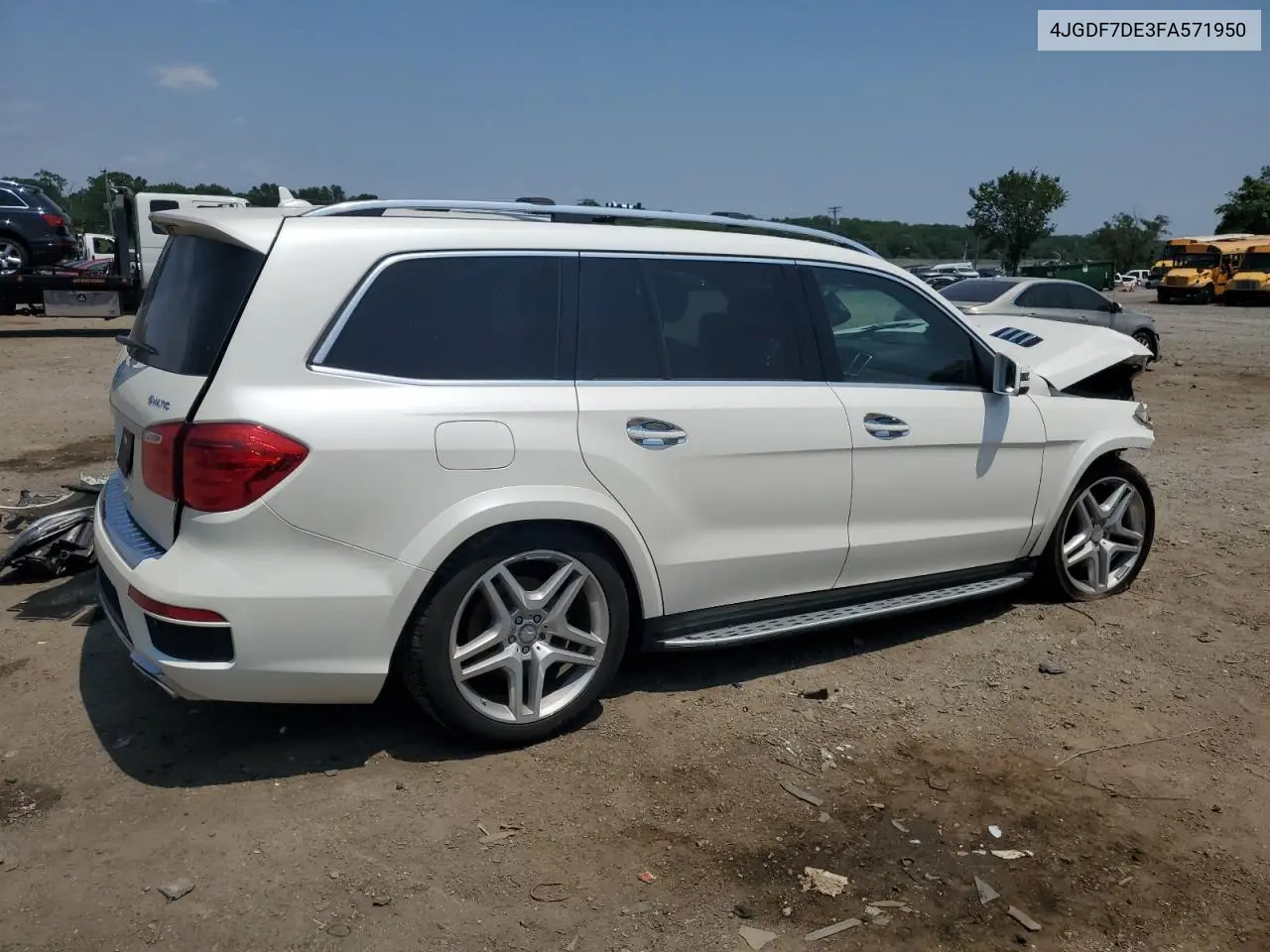 2015 Mercedes-Benz Gl 550 4Matic VIN: 4JGDF7DE3FA571950 Lot: 65773385