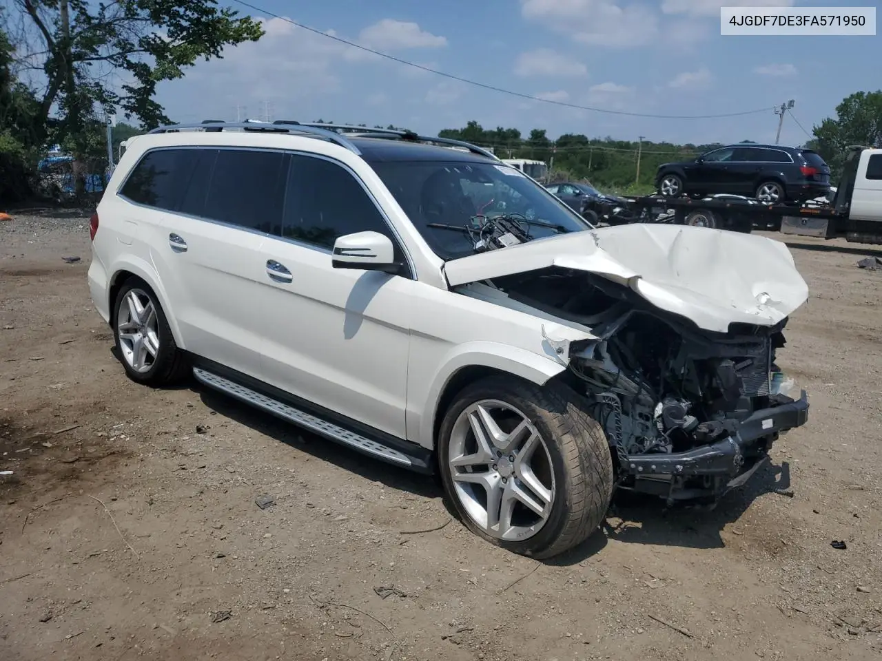 2015 Mercedes-Benz Gl 550 4Matic VIN: 4JGDF7DE3FA571950 Lot: 65773385