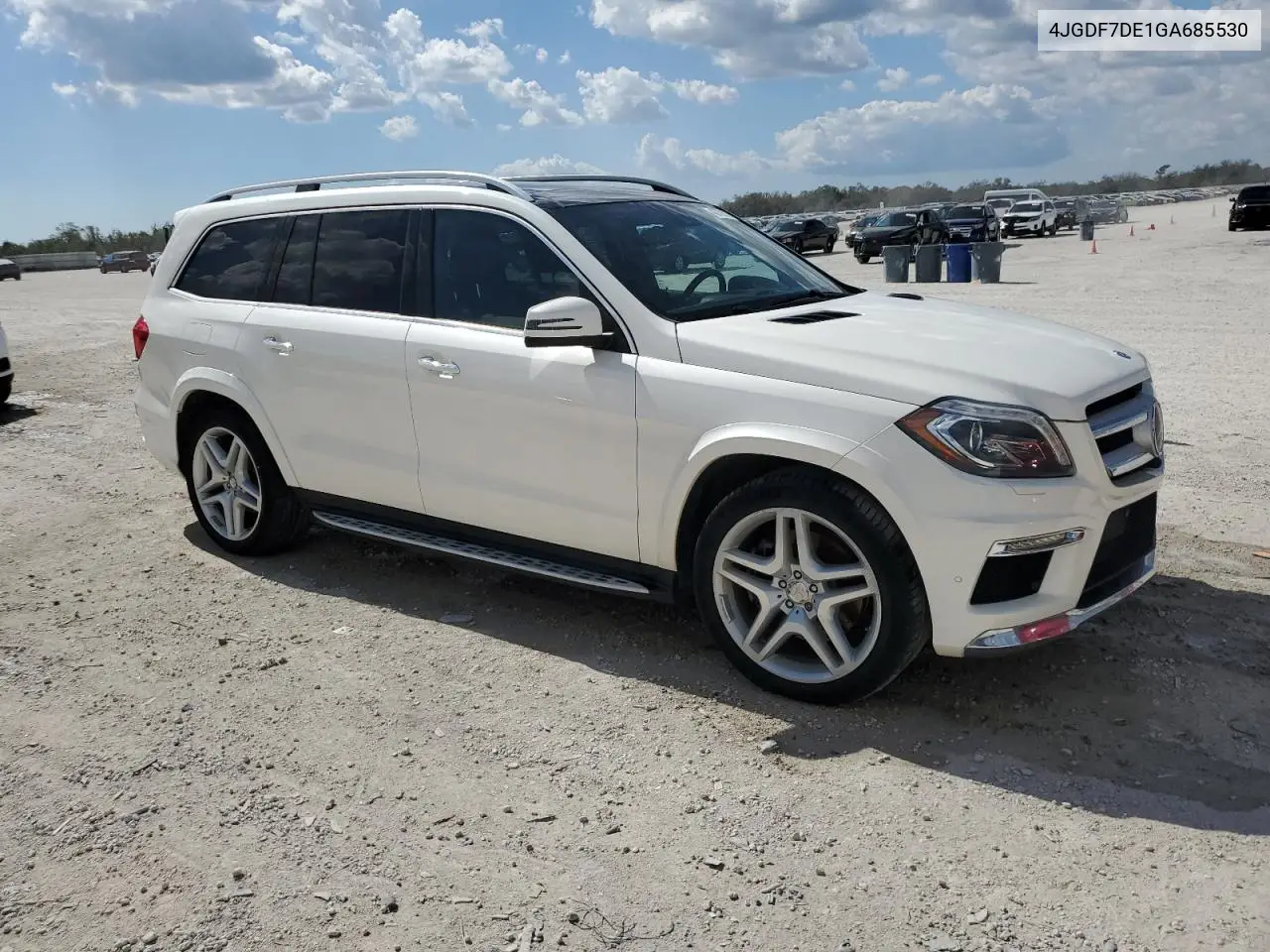 2016 Mercedes-Benz Gl 550 4Matic VIN: 4JGDF7DE1GA685530 Lot: 43762175