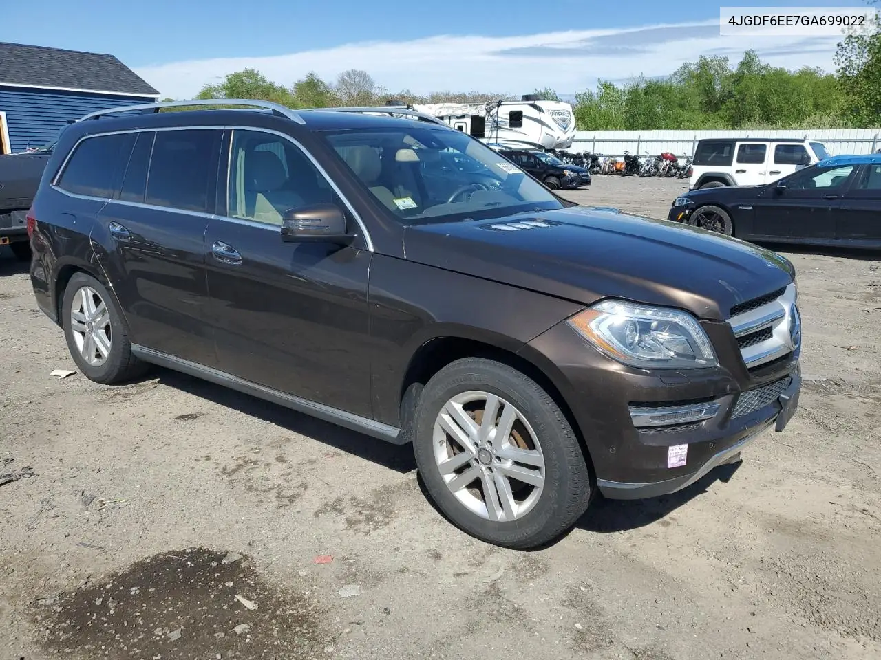 2016 Mercedes-Benz Gl 450 4Matic VIN: 4JGDF6EE7GA699022 Lot: 55618505