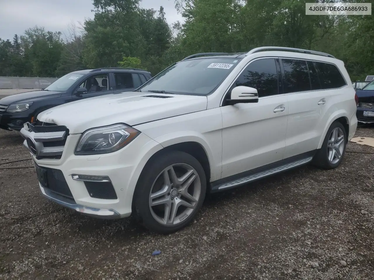 2016 Mercedes-Benz Gl 550 4Matic VIN: 4JGDF7DE6GA686933 Lot: 59112265