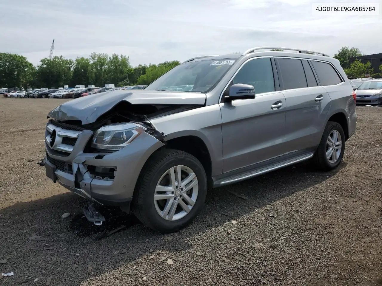 2016 Mercedes-Benz Gl 450 4Matic VIN: 4JGDF6EE9GA685784 Lot: 61051755