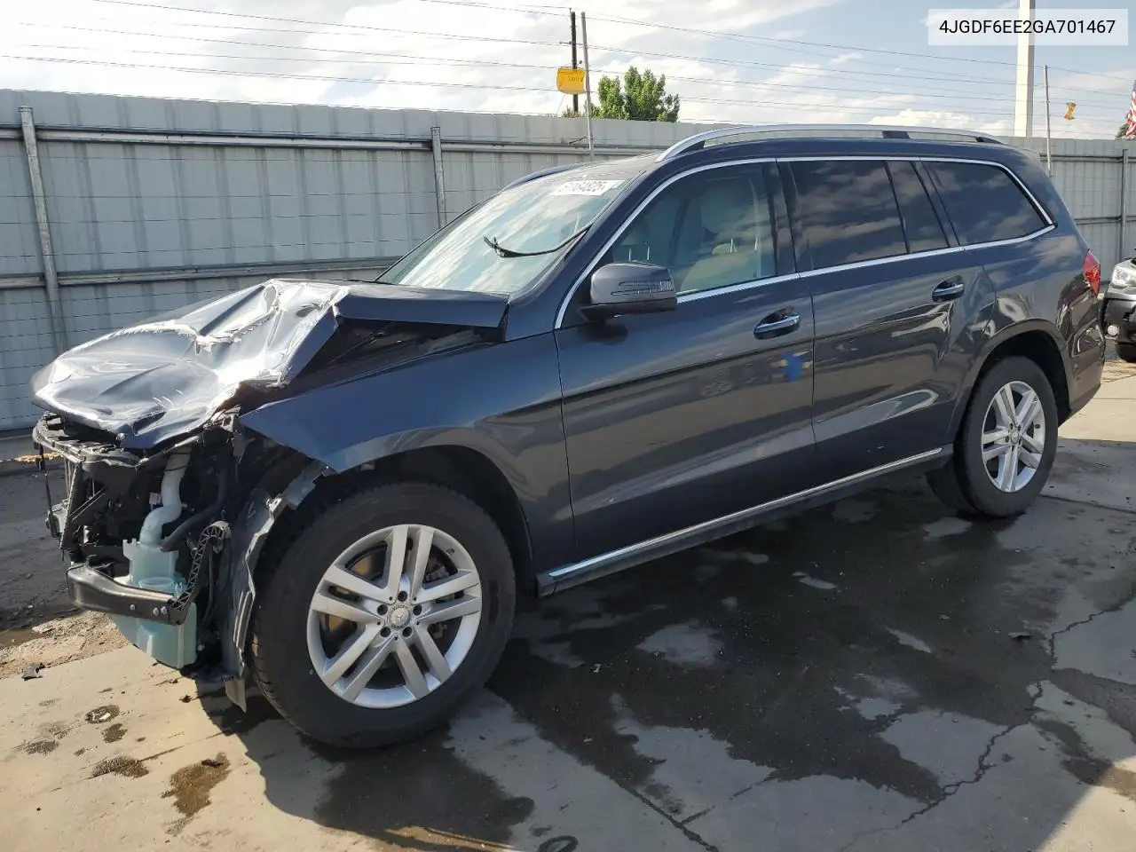2016 Mercedes-Benz Gl 450 4Matic VIN: 4JGDF6EE2GA701467 Lot: 61184825
