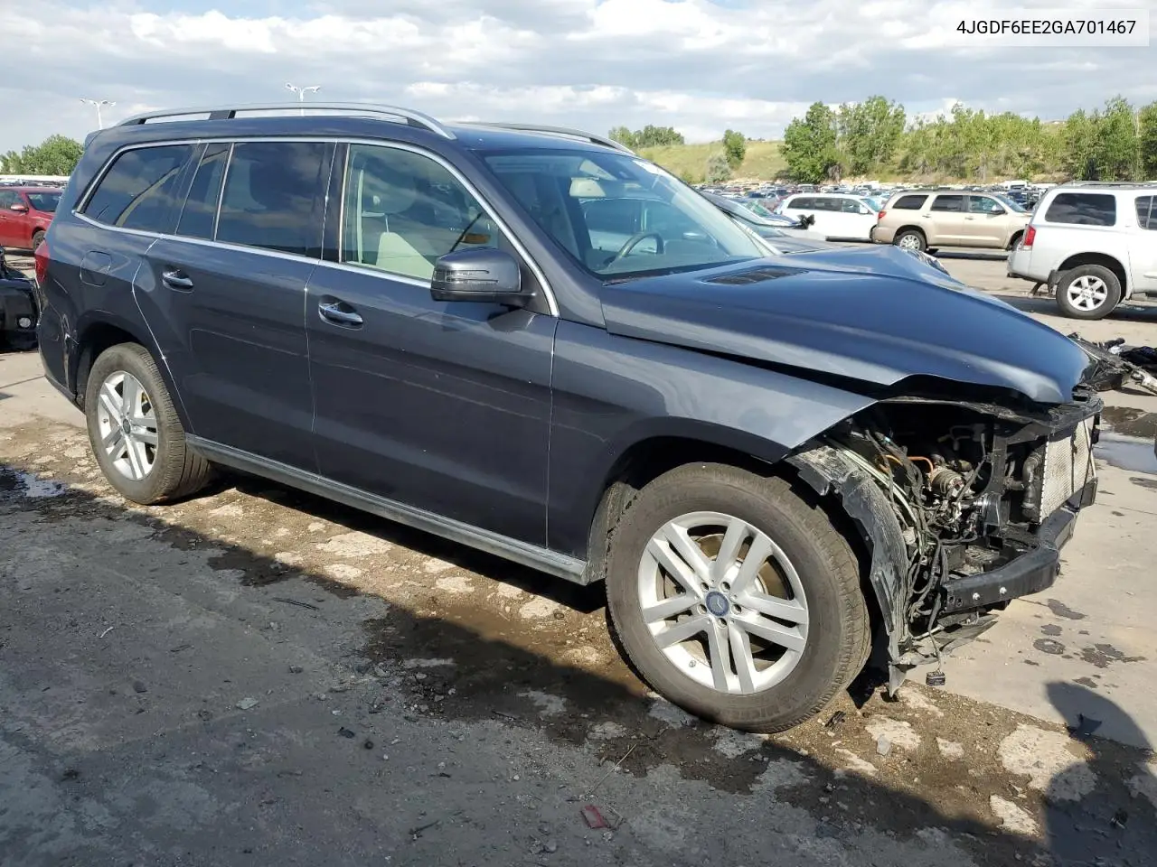 2016 Mercedes-Benz Gl 450 4Matic VIN: 4JGDF6EE2GA701467 Lot: 61184825