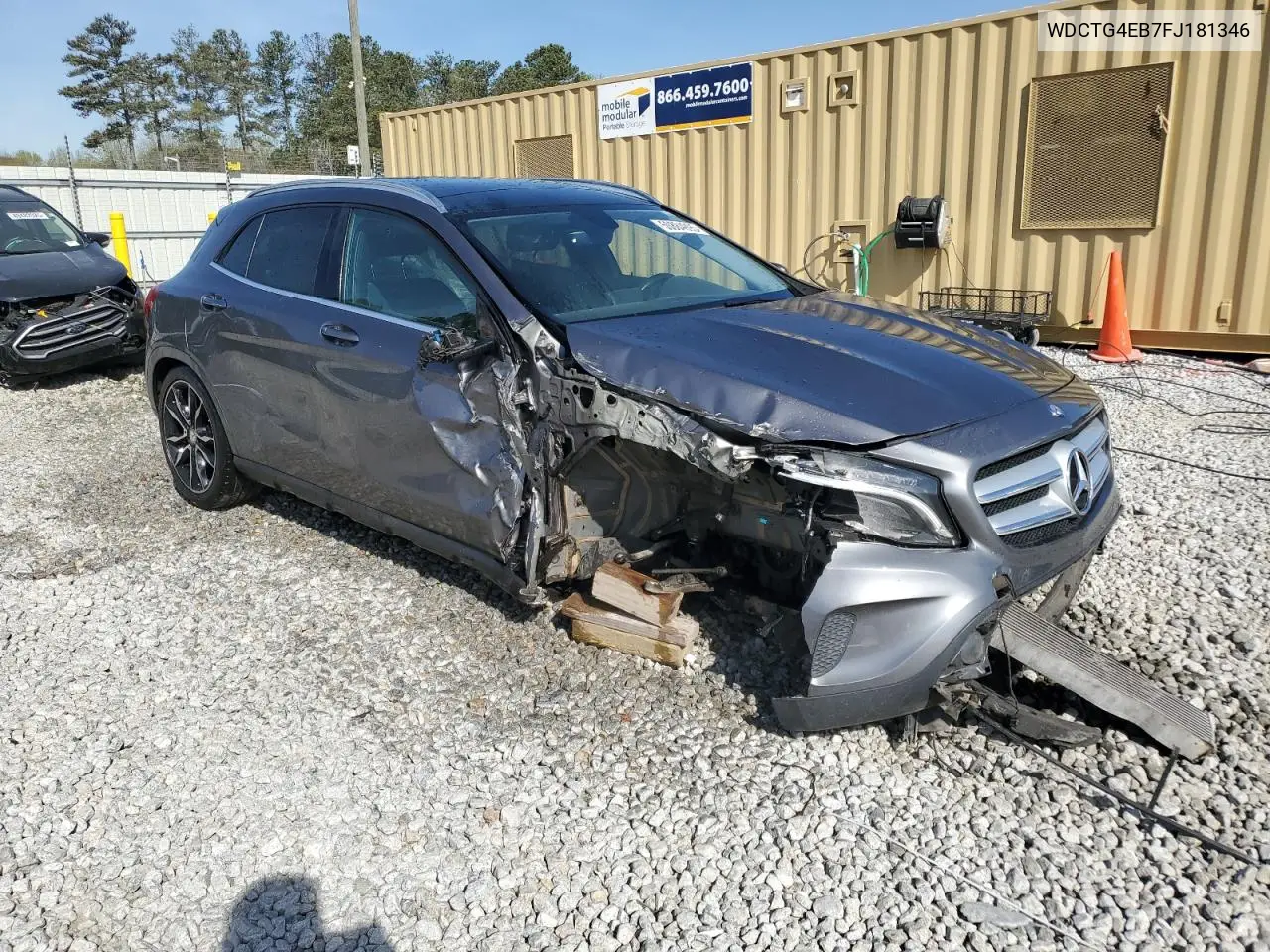 2015 Mercedes-Benz Gla 250 VIN: WDCTG4EB7FJ181346 Lot: 50884995