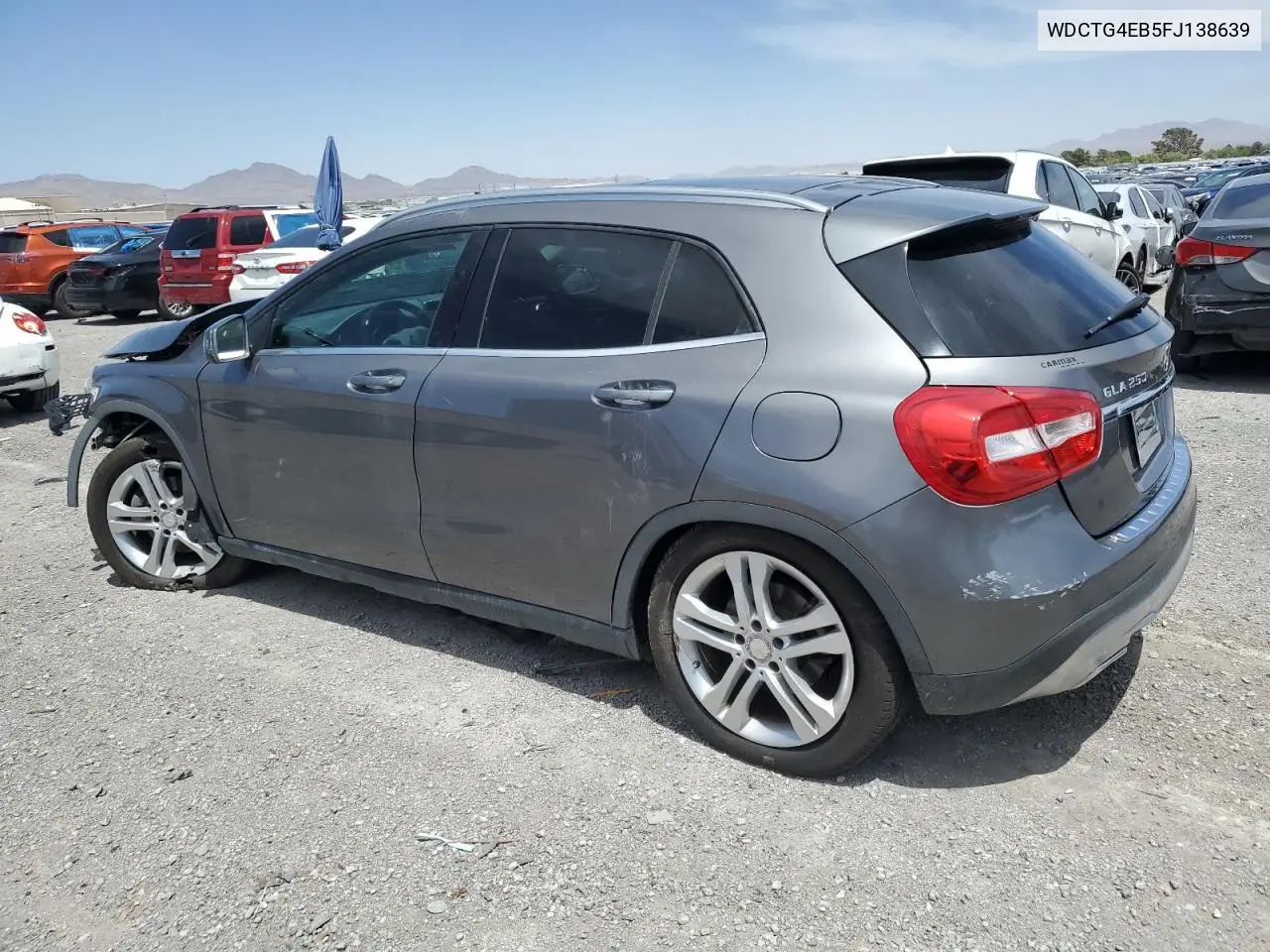 2015 Mercedes-Benz Gla 250 VIN: WDCTG4EB5FJ138639 Lot: 55497075