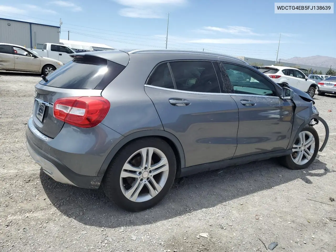 2015 Mercedes-Benz Gla 250 VIN: WDCTG4EB5FJ138639 Lot: 55497075