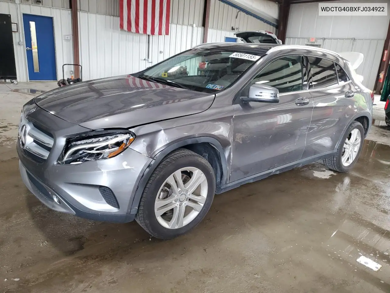 2015 Mercedes-Benz Gla 250 4Matic VIN: WDCTG4GBXFJ034922 Lot: 56501155