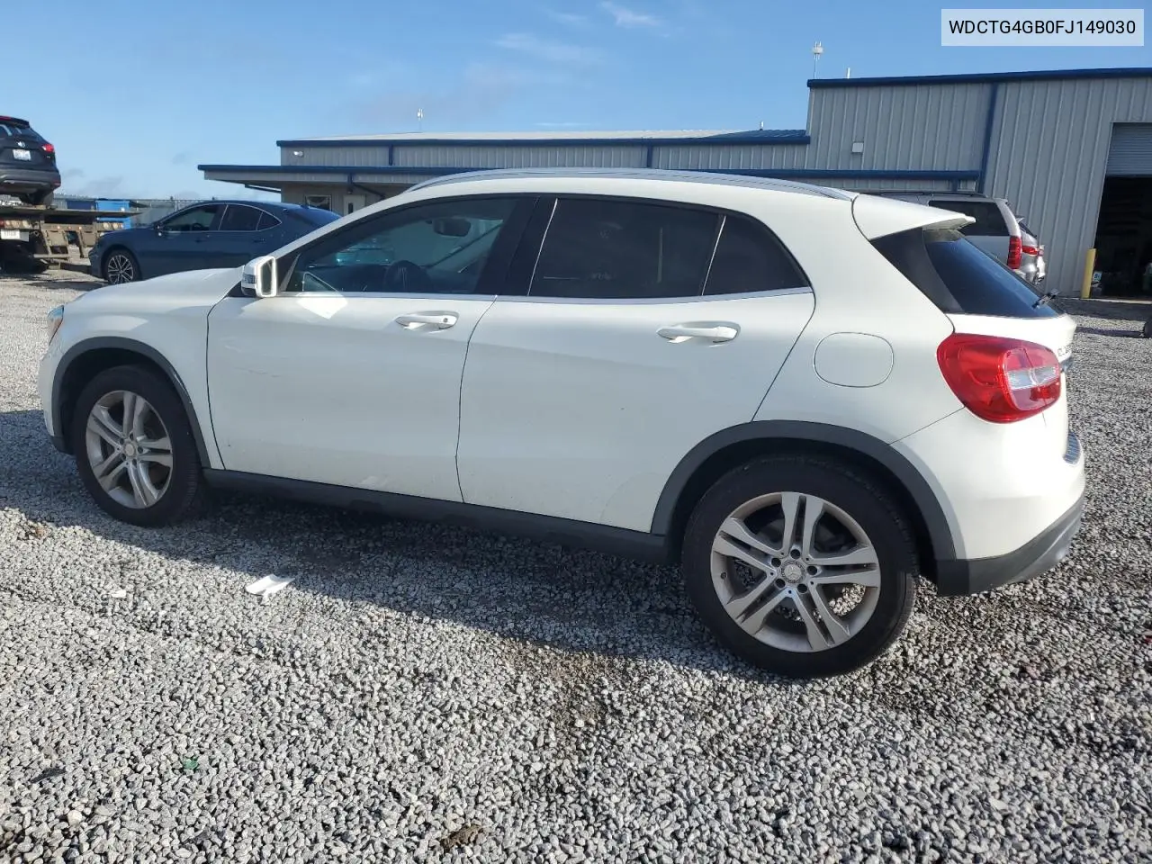 2015 Mercedes-Benz Gla 250 4Matic VIN: WDCTG4GB0FJ149030 Lot: 56680365