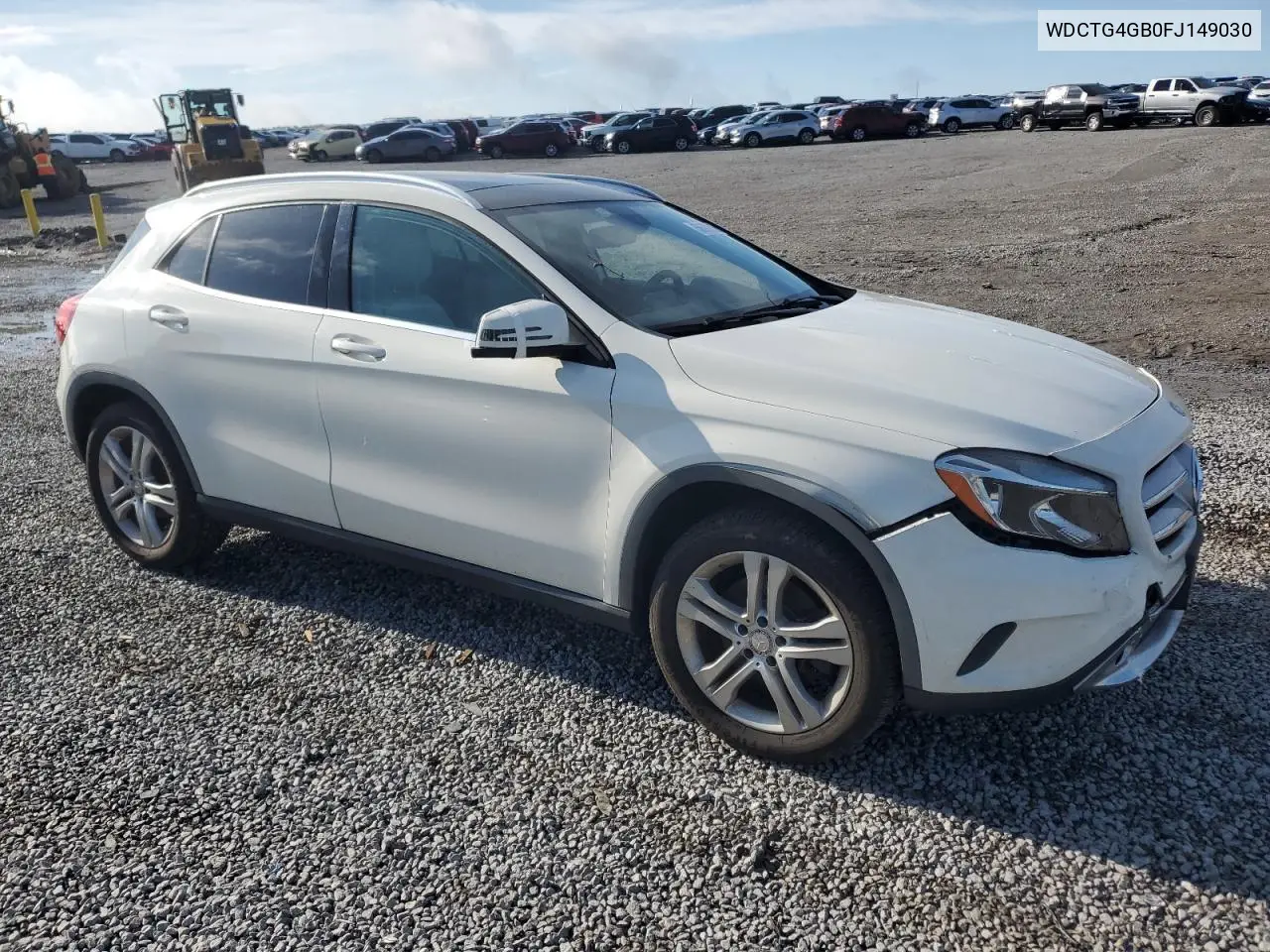 2015 Mercedes-Benz Gla 250 4Matic VIN: WDCTG4GB0FJ149030 Lot: 56680365