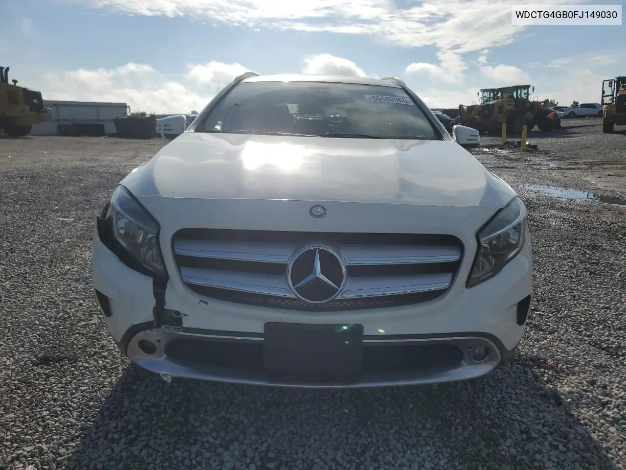 2015 Mercedes-Benz Gla 250 4Matic VIN: WDCTG4GB0FJ149030 Lot: 56680365