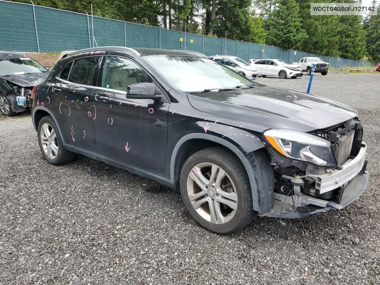 2015 Mercedes-Benz Gla 250 4Matic VIN: WDCTG4GB0FJ127142 Lot: 62196405