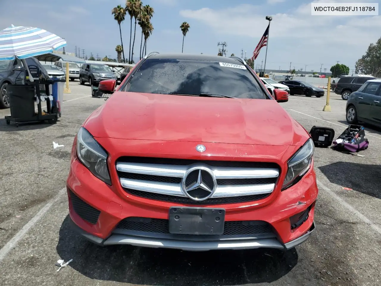 2015 Mercedes-Benz Gla 250 VIN: WDCTG4EB2FJ118784 Lot: 65575955