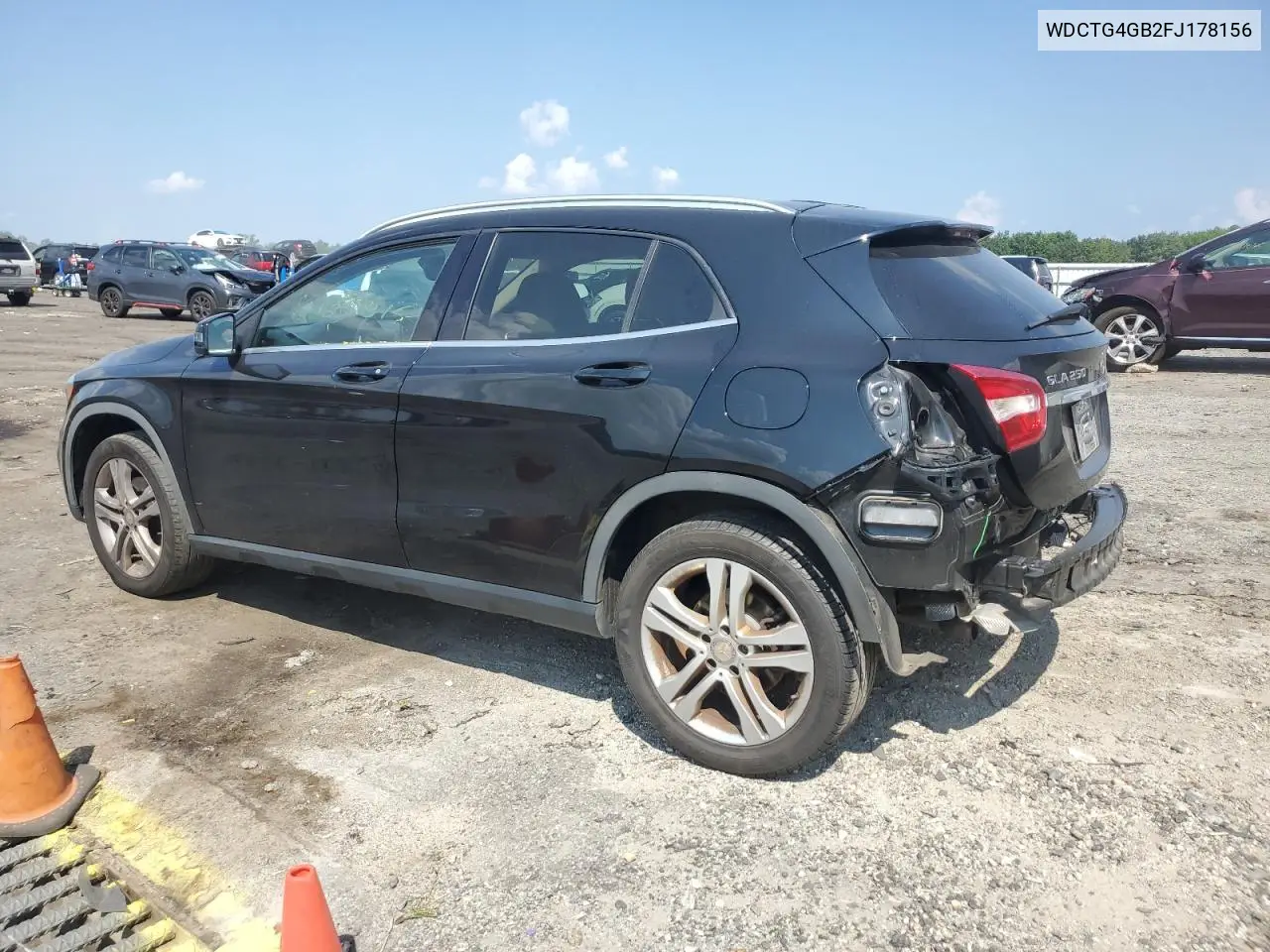 2015 Mercedes-Benz Gla 250 4Matic VIN: WDCTG4GB2FJ178156 Lot: 65686845
