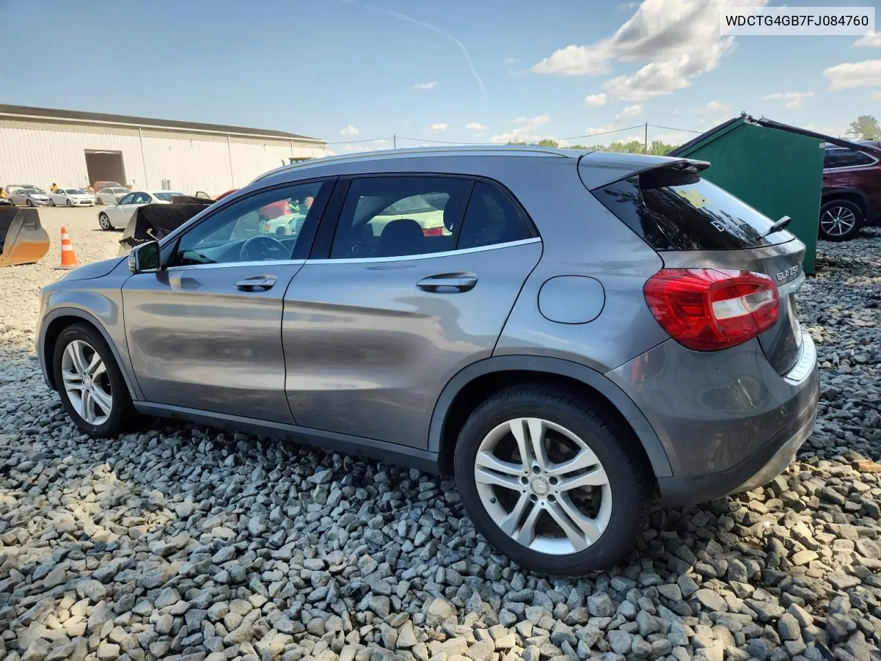 2015 Mercedes-Benz Gla 250 4Matic VIN: WDCTG4GB7FJ084760 Lot: 65857825