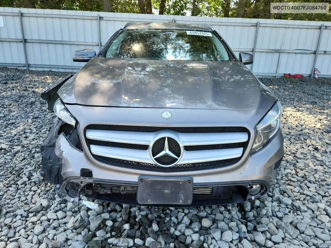 2015 Mercedes-Benz Gla 250 4Matic VIN: WDCTG4GB7FJ084760 Lot: 65857825