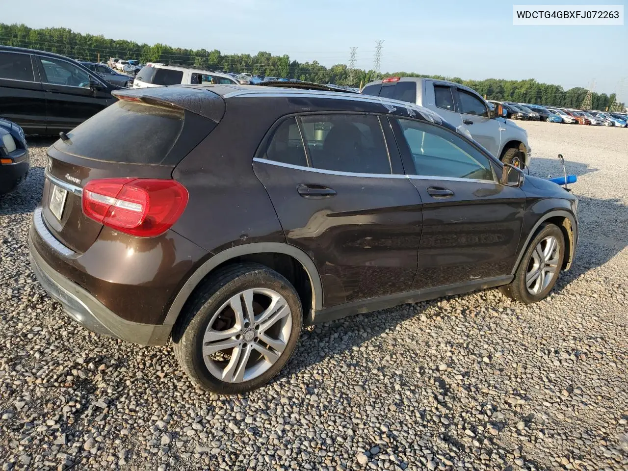 2015 Mercedes-Benz Gla 250 4Matic VIN: WDCTG4GBXFJ072263 Lot: 65908165