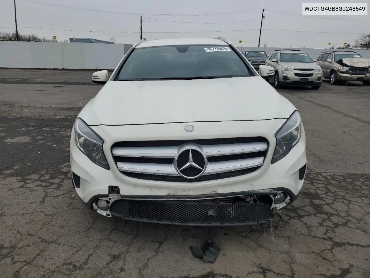 2016 Mercedes-Benz Gla 250 4Matic VIN: WDCTG4GB8GJ248549 Lot: 48775855
