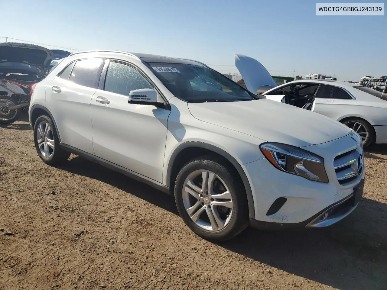 2016 Mercedes-Benz Gla 250 4Matic VIN: WDCTG4GB8GJ243139 Lot: 61609575