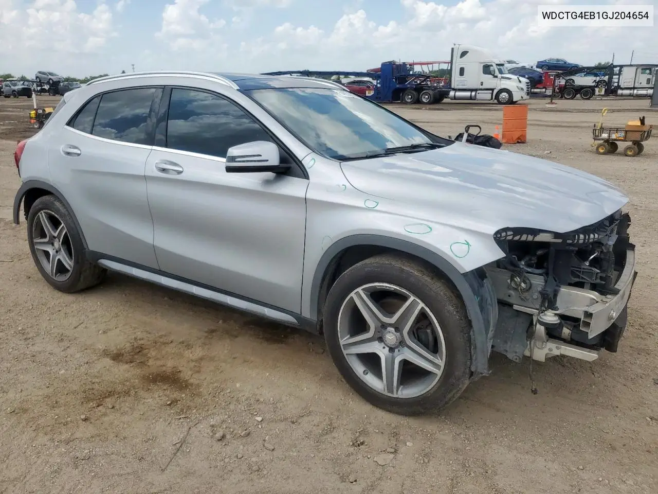 2016 Mercedes-Benz Gla 250 VIN: WDCTG4EB1GJ204654 Lot: 64853075