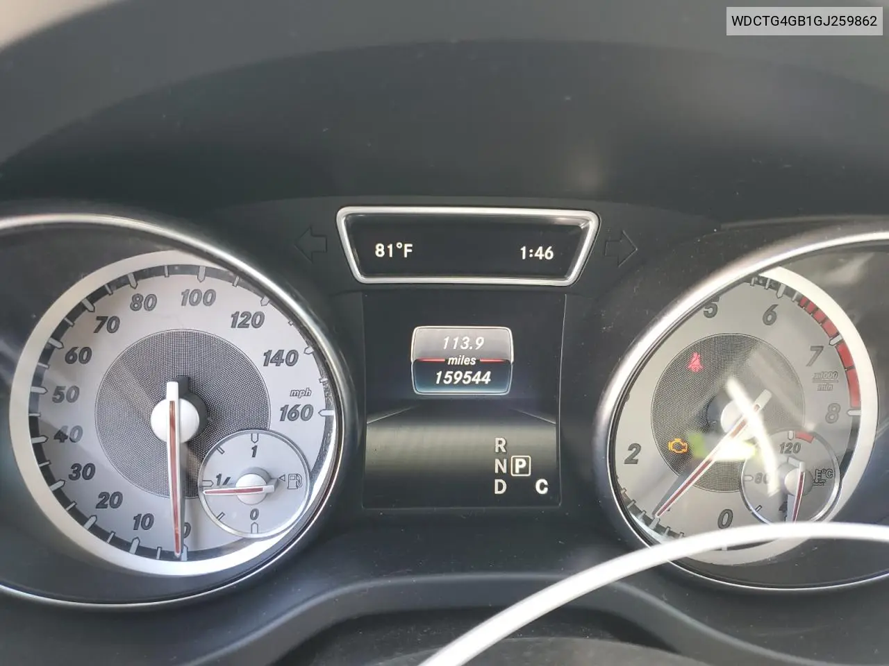 2016 Mercedes-Benz Gla 250 4Matic VIN: WDCTG4GB1GJ259862 Lot: 65236315