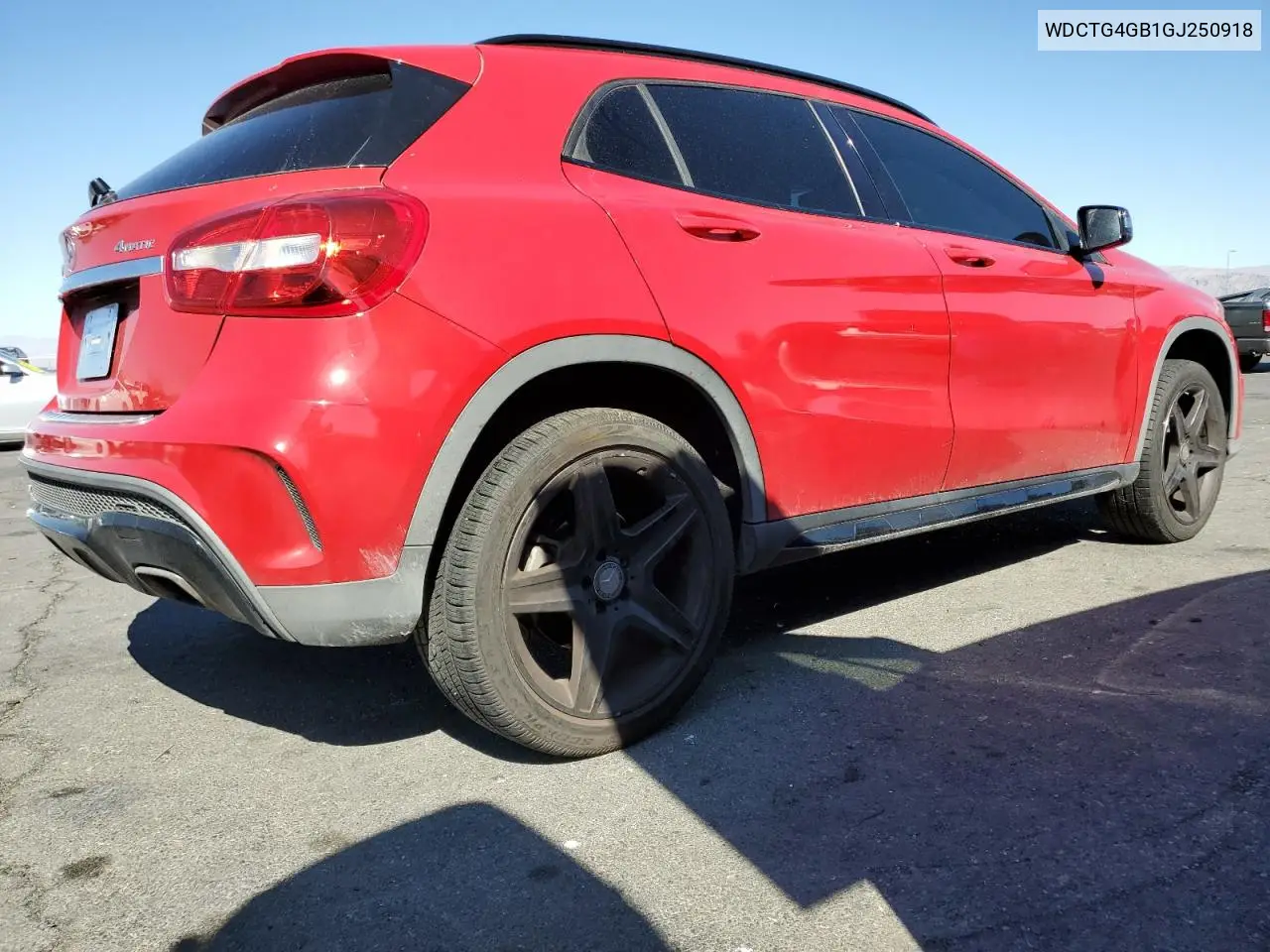 2016 Mercedes-Benz Gla 250 4Matic VIN: WDCTG4GB1GJ250918 Lot: 65890425