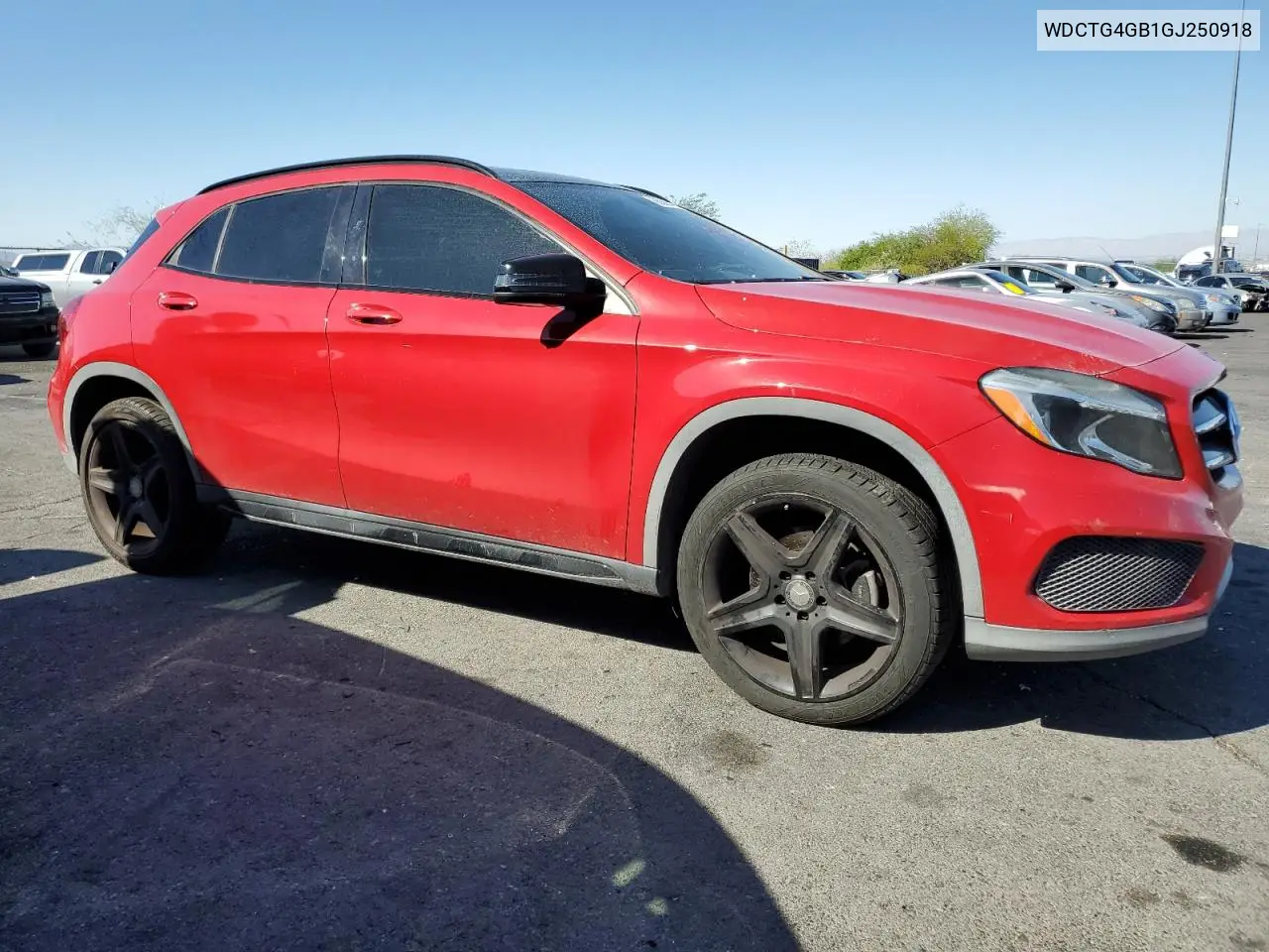 2016 Mercedes-Benz Gla 250 4Matic VIN: WDCTG4GB1GJ250918 Lot: 65890425