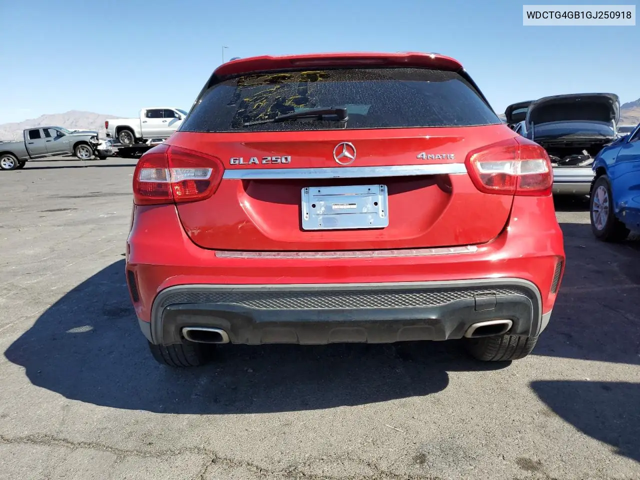 2016 Mercedes-Benz Gla 250 4Matic VIN: WDCTG4GB1GJ250918 Lot: 65890425