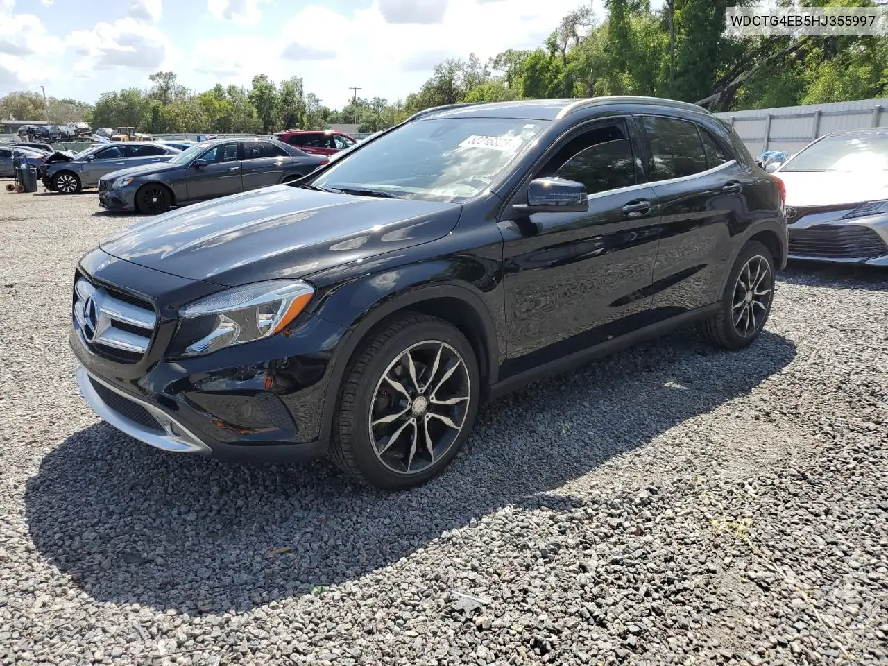 2017 Mercedes-Benz Gla 250 VIN: WDCTG4EB5HJ355997 Lot: 52216825