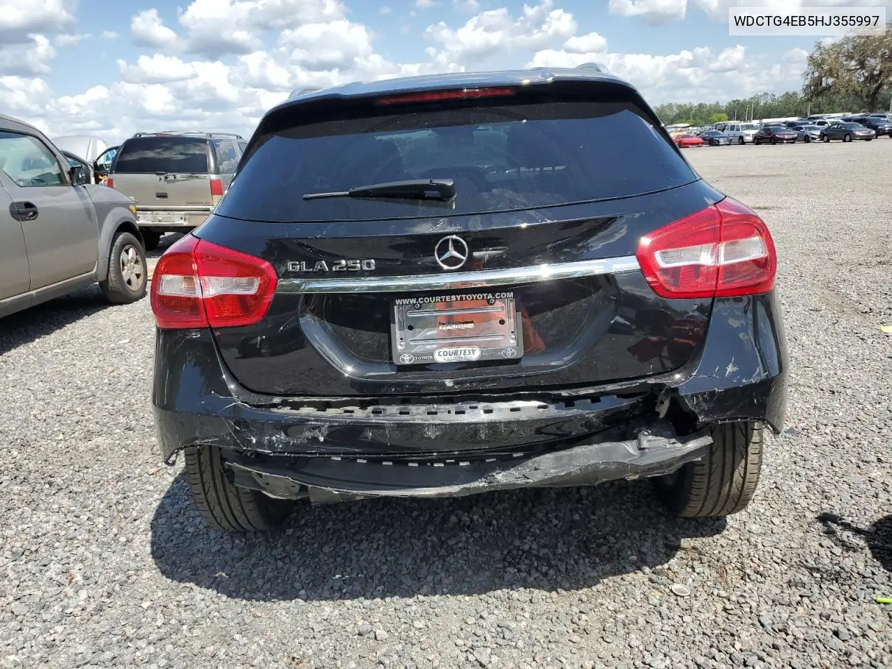 2017 Mercedes-Benz Gla 250 VIN: WDCTG4EB5HJ355997 Lot: 52216825