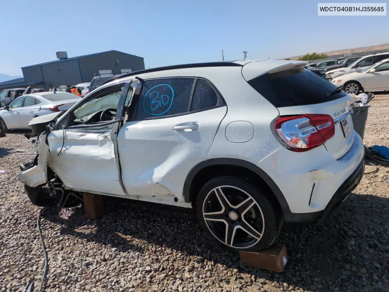 2017 Mercedes-Benz Gla 250 4Matic VIN: WDCTG4GB1HJ355685 Lot: 62014345