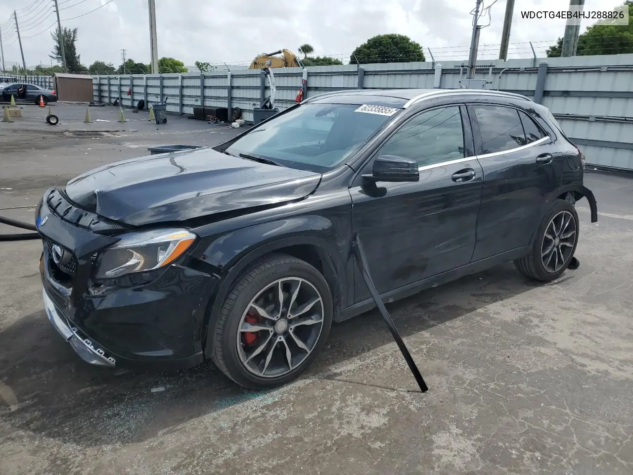 2017 Mercedes-Benz Gla 250 VIN: WDCTG4EB4HJ288826 Lot: 62335855
