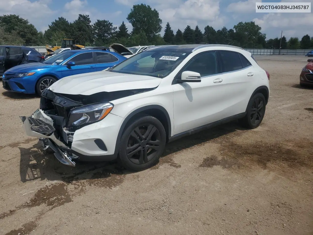 2017 Mercedes-Benz Gla 250 4Matic VIN: WDCTG4GB3HJ345787 Lot: 65599985