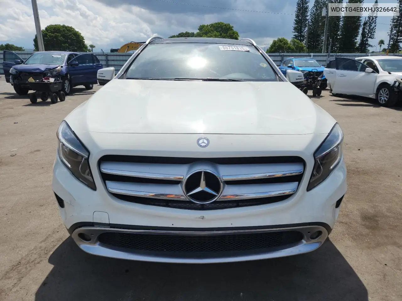 2017 Mercedes-Benz Gla 250 VIN: WDCTG4EBXHJ326642 Lot: 65751815