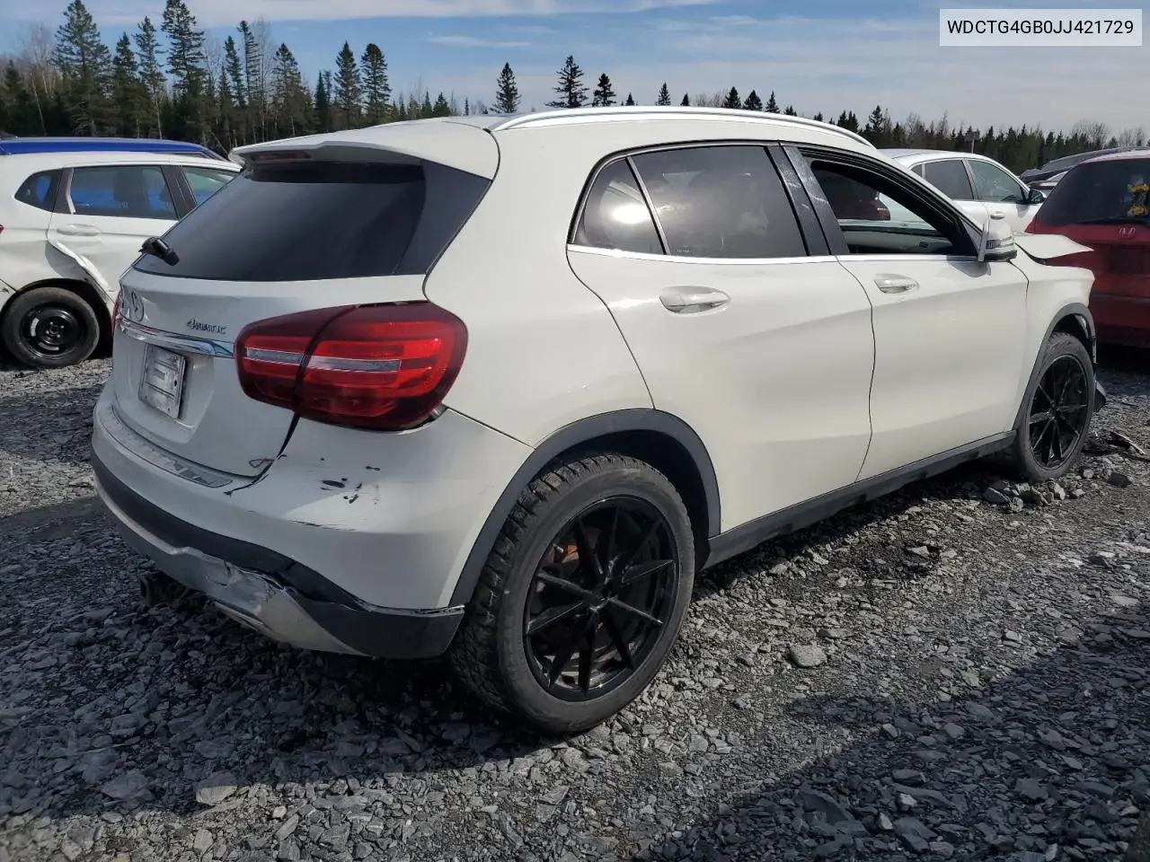 2018 Mercedes-Benz Gla 250 4Matic VIN: WDCTG4GB0JJ421729 Lot: 55604355