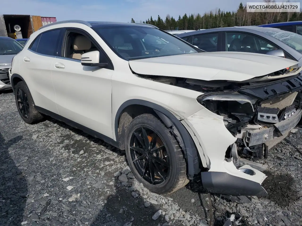 2018 Mercedes-Benz Gla 250 4Matic VIN: WDCTG4GB0JJ421729 Lot: 55604355