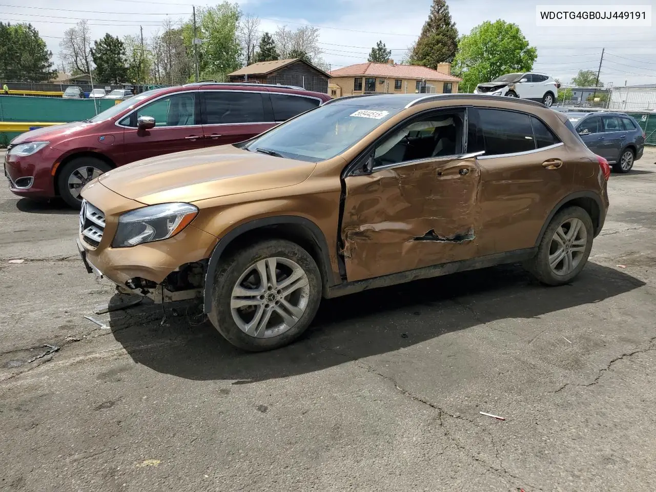 2018 Mercedes-Benz Gla 250 4Matic VIN: WDCTG4GB0JJ449191 Lot: 56944515