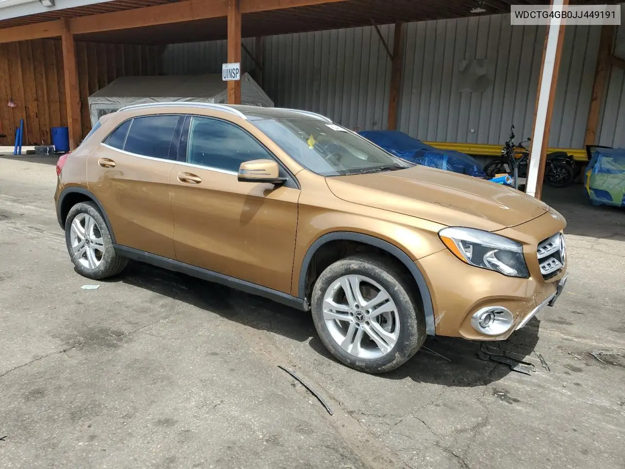 2018 Mercedes-Benz Gla 250 4Matic VIN: WDCTG4GB0JJ449191 Lot: 56944515
