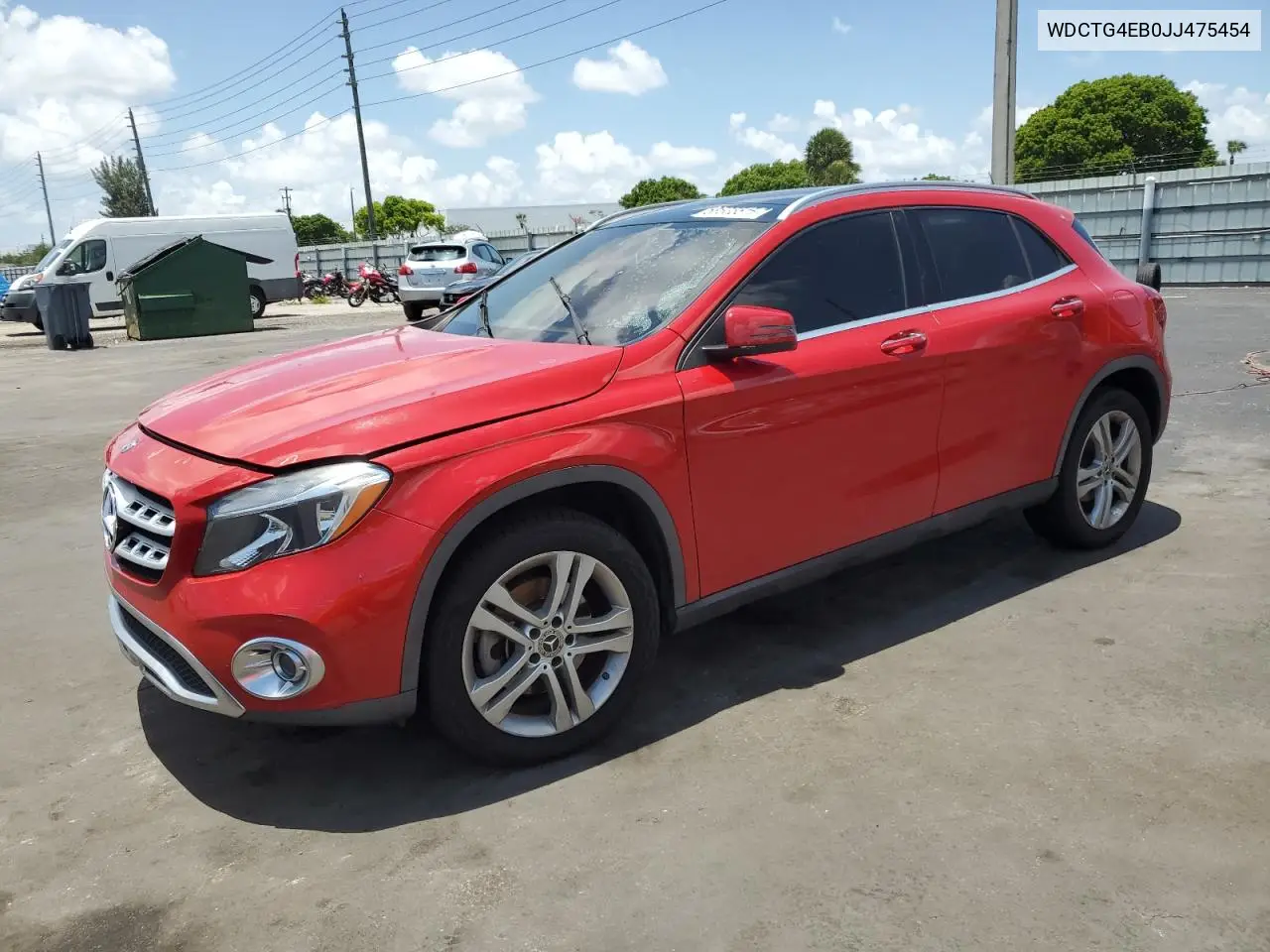 2018 Mercedes-Benz Gla 250 VIN: WDCTG4EB0JJ475454 Lot: 58535515